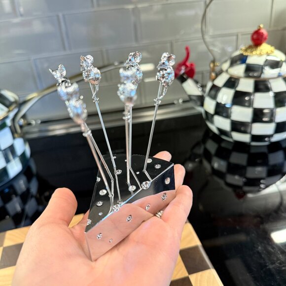 Mouse and Cheese Cocktail Picks with Cheese Holder Stainless - Picture 7 of 16